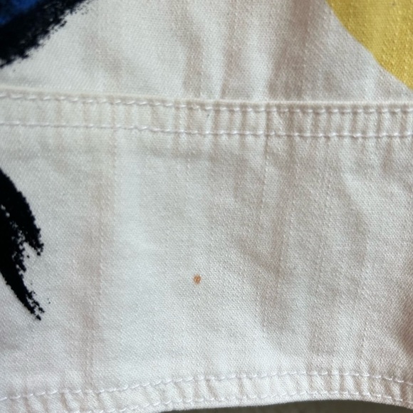 Anthropologie Maeve Women's Floral Buckle Pencil Skirt White/Multi Size 10 - Picture 10 of 10